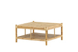 Hydra Buiten Salontafel -  90 x 90cm - Naturel Bamboe - Salontafels - Rebellenclub