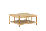 Hydra Buiten Salontafel -  90 x 90cm - Naturel Bamboe - Salontafels - Rebellenclub