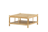 Hydra Buiten Salontafel -  90 x 90cm - Naturel Bamboe - Salontafels - Rebellenclub