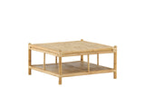 Hydra Buiten Salontafel -  90 x 90cm - Naturel Bamboe - Salontafels - Rebellenclub