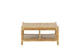 Hydra Buiten Salontafel -  90 x 90cm - Naturel Bamboe - Salontafels - Rebellenclub