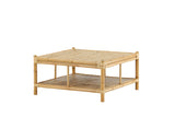 Hydra Buiten Salontafel -  90 x 90cm - Naturel Bamboe - Salontafels - Rebellenclub