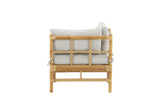Hydra Loungeset Hoekelement - Naturel Bamboe - Loungesets - Rebellenclub
