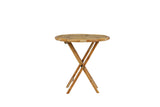 Hydra Tuintafel - ø80cm - Naturel Bamboe - Bistrotafels - Rebellenclub