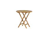 Hydra Tuintafel - ø80cm - Naturel Bamboe - Bistrotafels - Rebellenclub