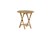 Hydra Tuintafel - ø80cm - Naturel Bamboe - Bistrotafels - Rebellenclub