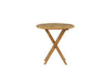 Hydra Tuintafel - ø80cm - Naturel Bamboe - Bistrotafels - Rebellenclub
