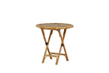 Hydra Tuintafel - ø80cm - Naturel Bamboe - Bistrotafels - Rebellenclub