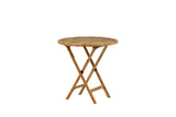 Hydra Tuintafel - ø80cm - Naturel Bamboe - Bistrotafels - Rebellenclub