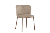 Ika Eetkamerstoel - Set van 2 - Beige Velours - Eetkamerstoelen - Rebellenclub
