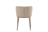 Ika Eetkamerstoel - Set van 2 - Beige Velours - Eetkamerstoelen - Rebellenclub