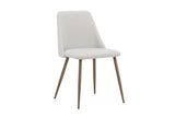 Kangasala Eetkamerstoel - Set van 2 - Beige Linnen - Eetkamerstoelen - Rebellenclub