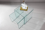 Laurino Sidetable - Set van 2 - Transparant