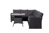 Lembe Hoekloungeset - Zwart Grijs - Loungesets - Rebellenclub