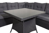 Lembe Hoekloungeset - Zwart Grijs - Loungesets - Rebellenclub