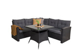 Lembe Hoekloungeset - Zwart Grijs - Loungesets - Rebellenclub