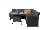 Lembe Hoekloungeset - Zwart Grijs - Loungesets - Rebellenclub