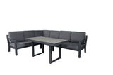 Lilium Hoekloungeset - Zwart - Loungesets - Rebellenclub