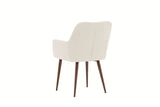 Lorelle Eetkamerstoel - 64x87x58cm - Beige