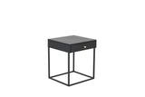 Luaro Bijzettafel - 43 x 43 - Zwart - - Rebellenclub