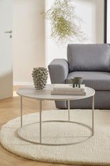 Mando Salontafel - ø80 cm - Greige - - Rebellenclub