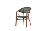 Maris Tuinstoel met Arm - Set van 2 - Bruin - Bistrostoelen - Rebellenclub