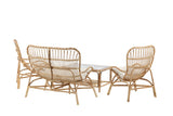 Merit Loungeset - Naturel Rattan - Loungesets - Rebellenclub