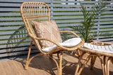 Merit Tuin Loungestoel - Naturel Rattan - Loungestoelen - Rebellenclub