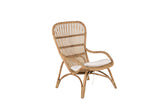 Merit Tuin Loungestoel - Naturel Rattan - Loungestoelen - Rebellenclub