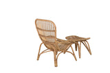 Merit Tuin Loungestoel - Naturel Rattan - Loungestoelen - Rebellenclub