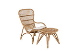 Merit Tuin Loungestoel - Naturel Rattan - Loungestoelen - Rebellenclub