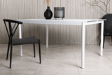 Mimos Tuintafel - 150 x 100cm - Wit - Rechthoekige Eetkamertafels - Rebellenclub
