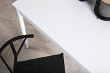 Mimos Tuintafel - 150 x 100cm - Wit - Rechthoekige Eetkamertafels - Rebellenclub