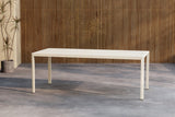 Minosa Tuintafel - 200 x 90 cm - Beige - Rechthoekige Tuintafels - Rebellenclub