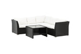Minto Hoekloungeset - Zwart - Loungesets - Rebellenclub