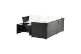 Minto Hoekloungeset - Zwart - Loungesets - Rebellenclub