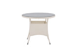 Mykon Tuintafel - ø90cm - Wit - Ronde Eetkamertafels - Rebellenclub