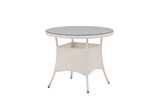 Mykon Tuintafel - ø90cm - Wit - Ronde Eetkamertafels - Rebellenclub
