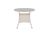 Mykon Tuintafel - ø90cm - Wit - Ronde Eetkamertafels - Rebellenclub