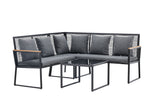 Ocean Hoekloungeset - Zwart - Loungesets - Rebellenclub