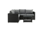 Orion Hoekloungeset - Zwart - Loungesets - Rebellenclub