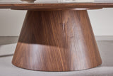 Oulu Salontafel - ø120 cm - Donkerbruin -  - Rebellenclub
