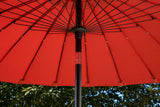 Poppy Parasol - ø270cm - Rood - Parasols - Rebellenclub