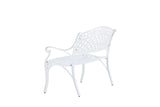 Priz Tuinbankje - 100 x 60cm - Wit - Tuinbanken - Rebellenclub