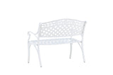 Priz Tuinbankje - 100 x 60cm - Wit - Tuinbanken - Rebellenclub