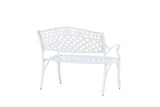 Priz Tuinbankje - 100 x 60cm - Wit - Tuinbanken - Rebellenclub