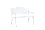Priz Tuinbankje - 100 x 60cm - Wit - Tuinbanken - Rebellenclub