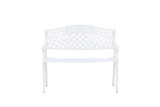 Priz Tuinbankje - 100 x 60cm - Wit - Tuinbanken - Rebellenclub