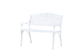 Priz Tuinbankje - 100 x 60cm - Wit - Tuinbanken - Rebellenclub