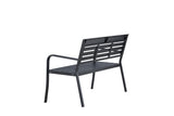 Rost Tuinbankje - 125x 60cm - Zwart - Tuinbanken - Rebellenclub